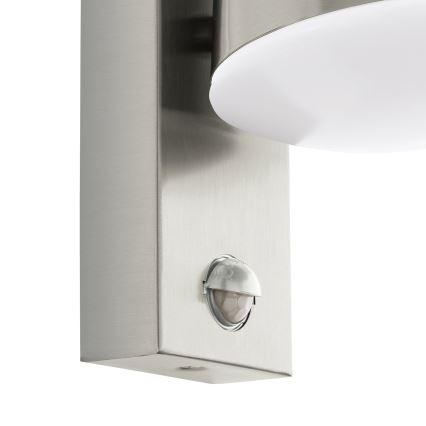Eglo - Зовнішній настінний світильник з датчиком 1xE27/10W/230V IP44