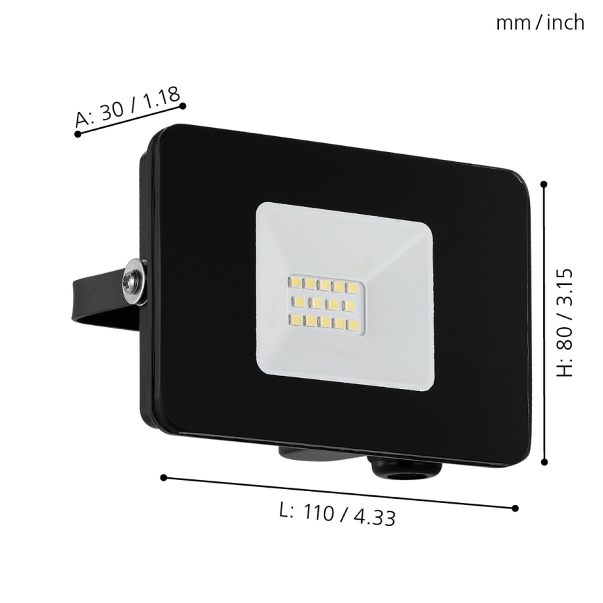 Eglo - Світлодіодний прожектор LED/10W/230V IP65