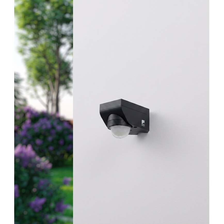 Eglo 97467 - Зовнішній датчик руху та датчик сутінків DETECT ME 4 12 м чорний IP44