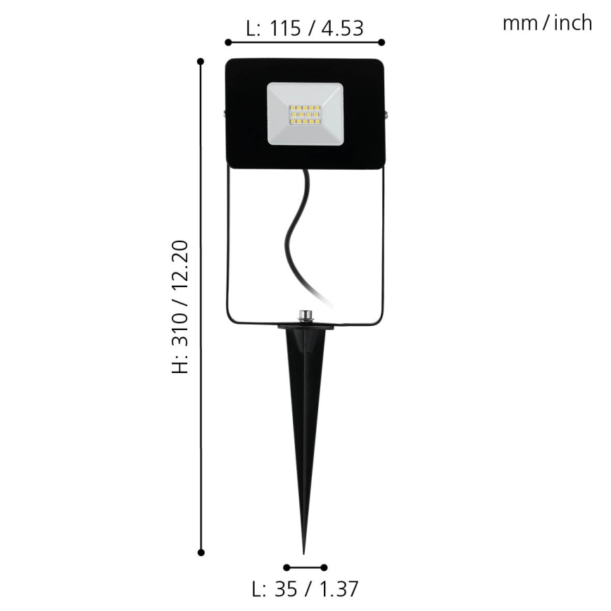 Eglo 97471 - Світлодіодний прожектор FAEDO 4 LED/10W/230V IP44