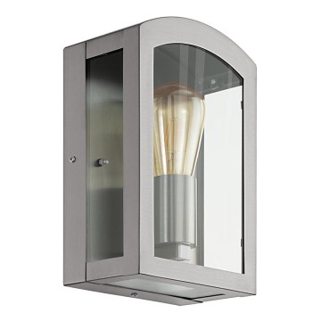 Eglo 97477 - Уличный настенный светильник PARETTA 1xE27/60W/230V IP44 матовый/хром