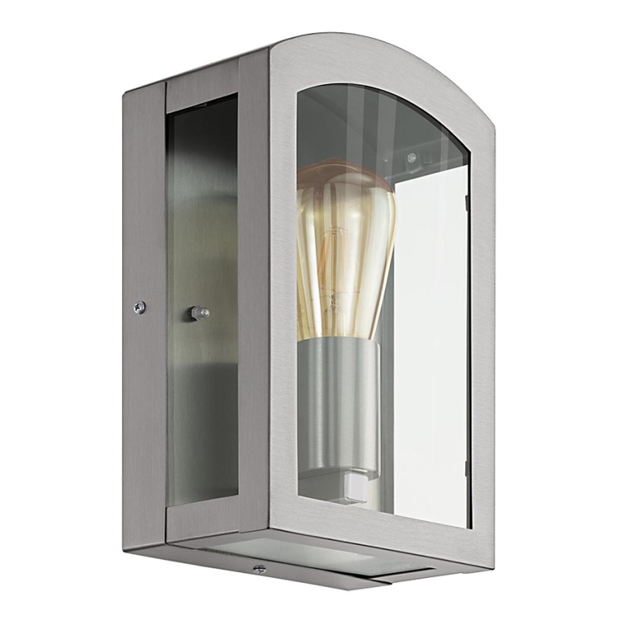 Eglo 97477 - Уличный настенный светильник PARETTA 1xE27/60W/230V IP44 матовый/хром
