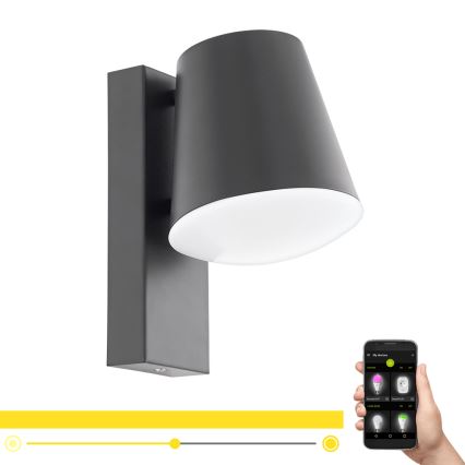 Eglo - LED з регульованою яскравістю Зовнішній настінний світильник CALDIERO-C 1xE27/9W/230V IP44