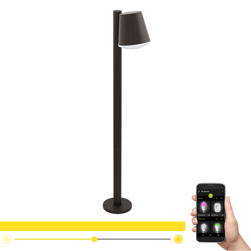 Eglo - Светодиодная уличная RGB-лампа с регулированием яркости CALDIERO-C 1xE27/9W/230V антрацит IP44