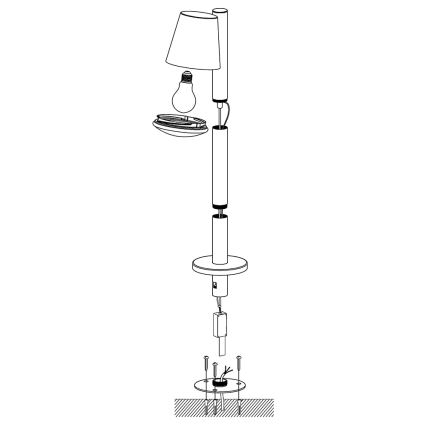 Eglo - Вулична LED лампа з регулюванням яскравості CALDIERO-C 1xE27/9W/230V антрацит IP44