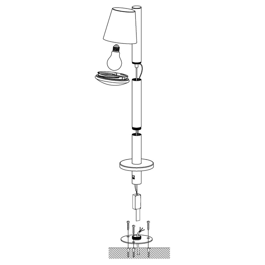 Eglo - Светодиодный RGB уличный светильник с диммером CALDIERO-C 1xE27/9W/230V IP44 матовый/хром