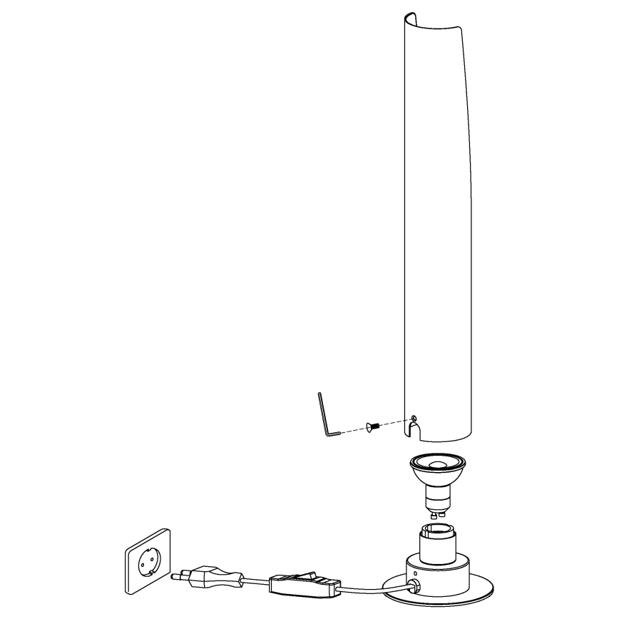 Eglo - Светодиодная настольная лампа 1xGU10/4,5W/230V
