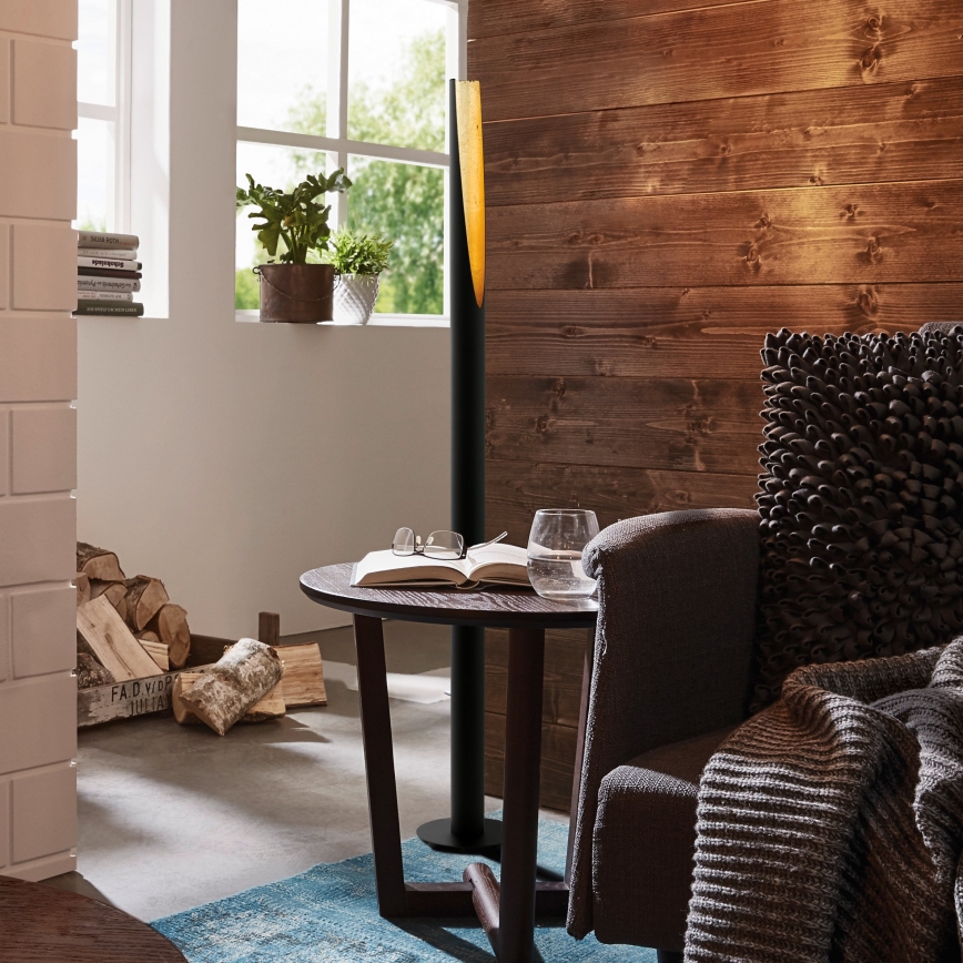 Eglo - Світлодіодний торшер 1xGU10/4,5W/230V чорний