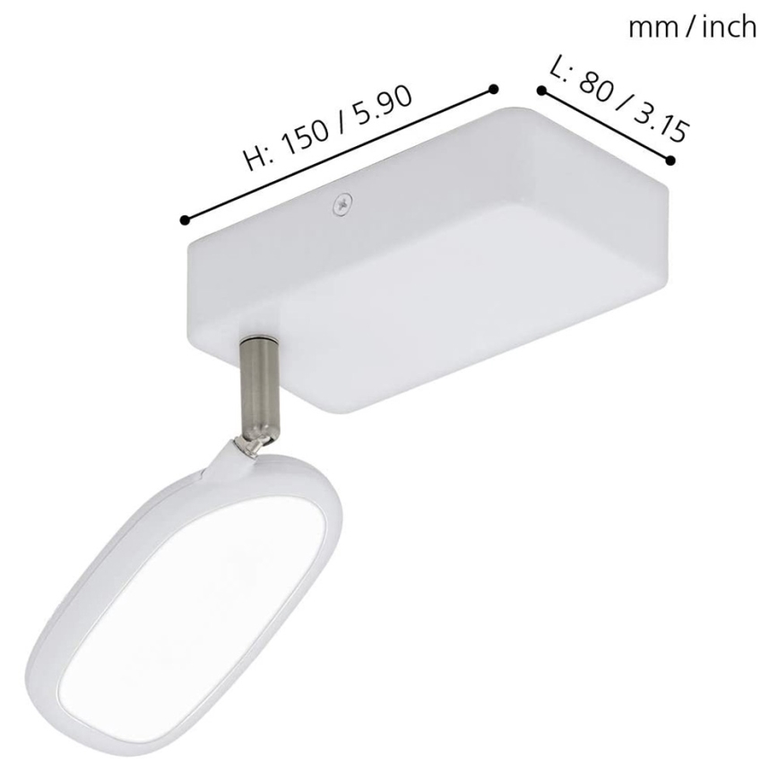 Eglo - Світильник точковий LED RGB PALOMBARE-C 1xLED/5W/230V