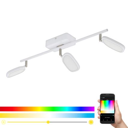 Eglo - Світильник точковий LED RGB PALOMBARE-C 3xLED/5W/230V