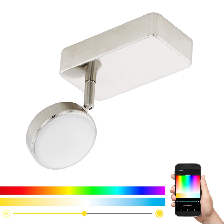 Eglo 97714 - Светодиодный точечный RGB-светильник с регулированием яркости CORROPOLI-C LED/5W/230V