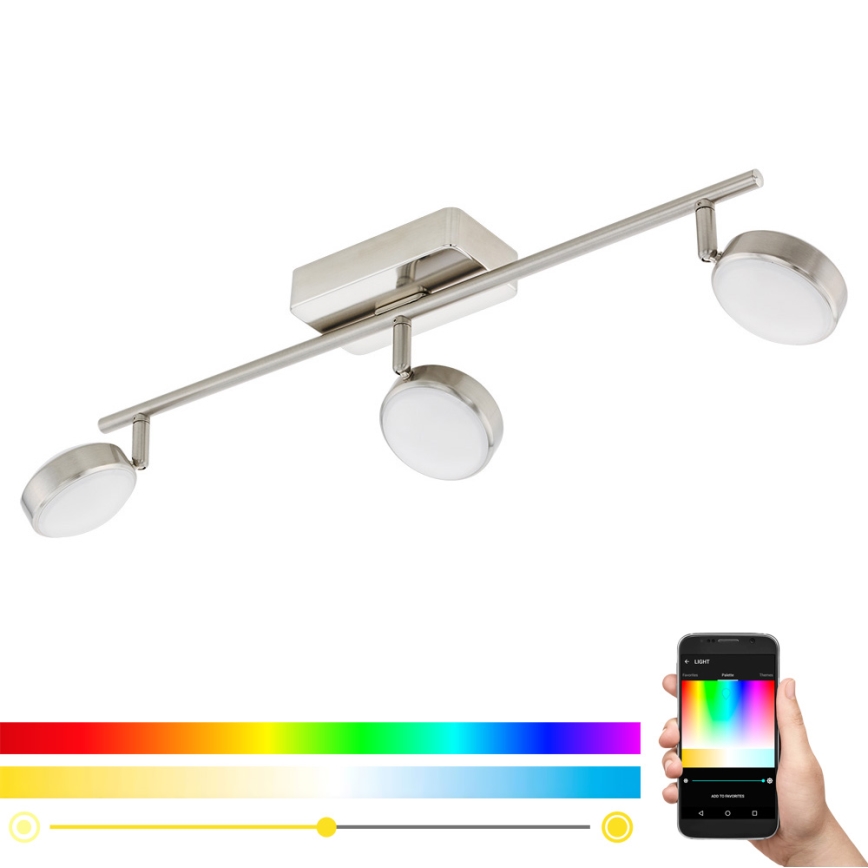 Eglo - Світильник точковий LED RGB CORROPOLI-C 3xLED/5W/230V