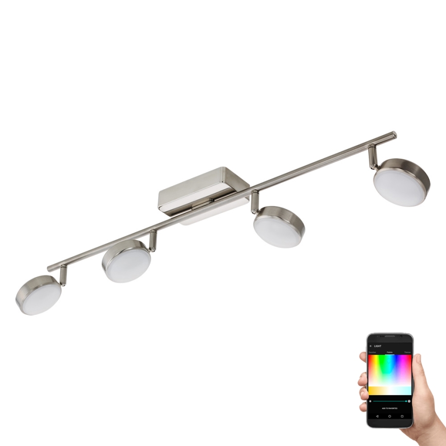 Eglo - LED RGB Точковий світильник з регулюванням яскравості CORROPOLI-C 4xLED/5W/230V