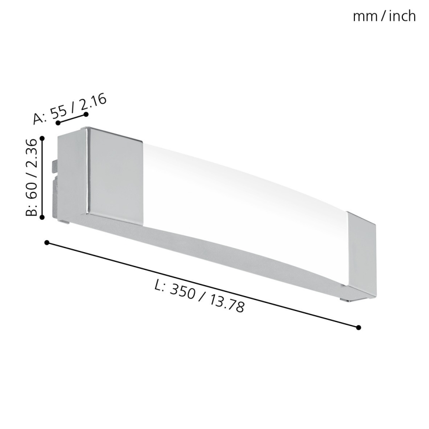 Eglo - Светодиодная подсветка для зеркала в ванной комнате LED/8,3W/230V IP44