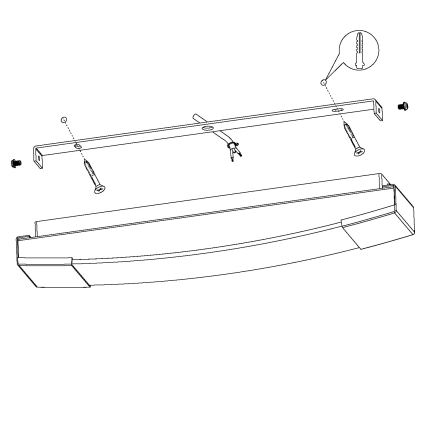 Eglo - Светодиодная подсветка для зеркала в ванной комнате LED/8,3W/230V IP44