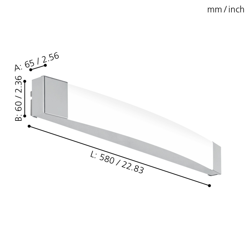 Eglo - Светодиодная подсветка для зеркала в ванной комнате LED/16W/230V IP44