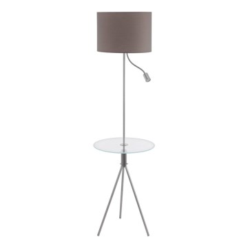 Eglo 97771 - Торшер із столиком POLICARA 1xE27/60W/230V+LED/3,5W