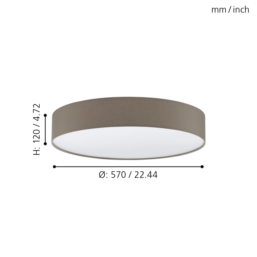 Eglo - Светодиодный потолочный диммируемый светильник LED/40W/230V