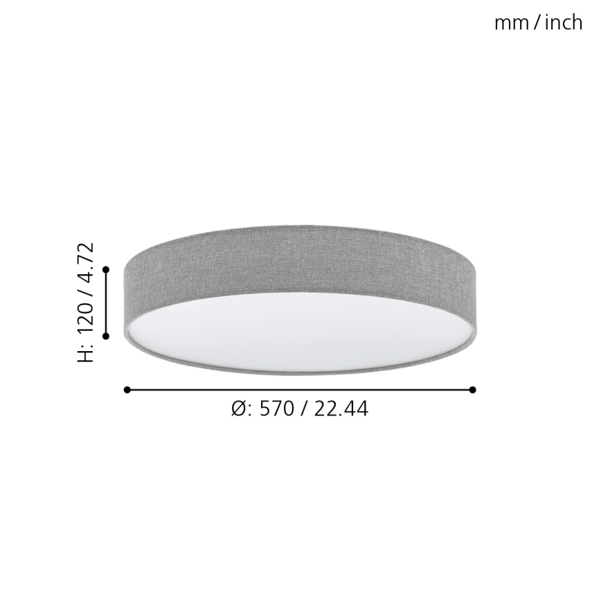 Eglo - Светодиодный потолочный диммируемый светильник LED/40W/230V