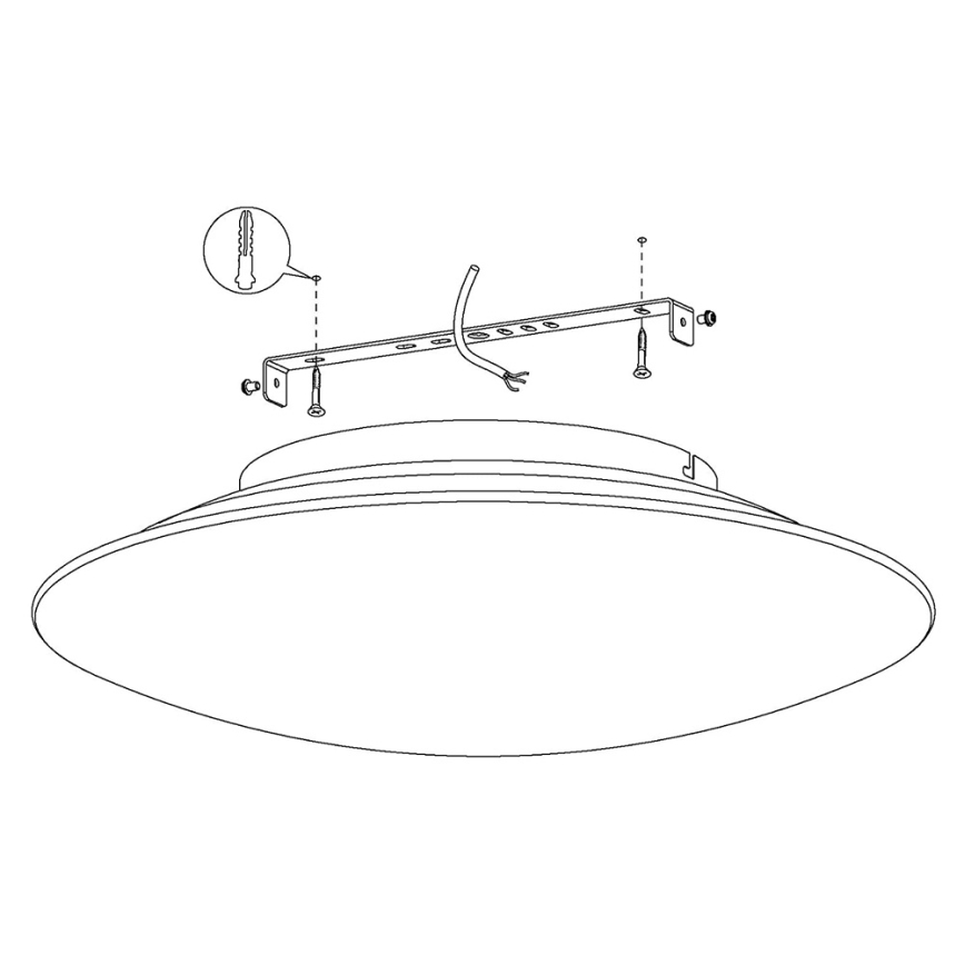 Eglo 97811 - RGB‑светодиодный диммируемый потолочный светильник FRATTINA-C LED/27Вт/230В