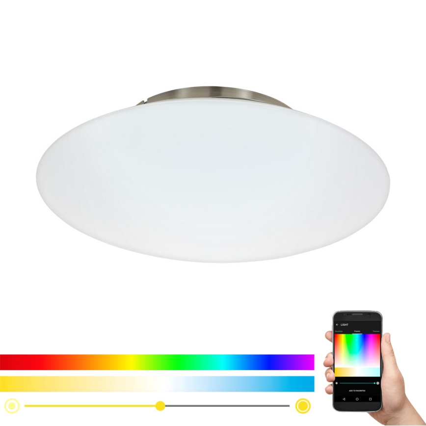 Eglo 97811 - Светодиодный потолочный RGB-светильник с регулированием яркости FRATTINA-C 1xLED/27W/230V