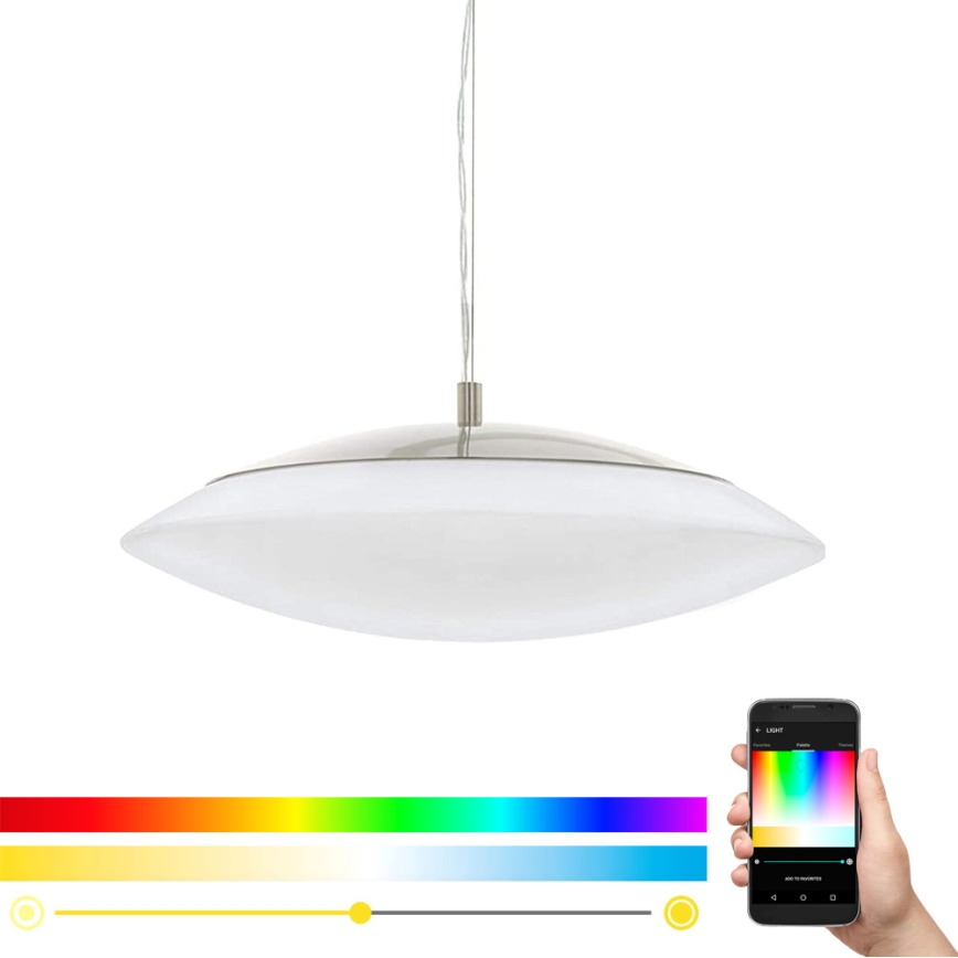 Eglo 97812 - Светодиодная подвесная RGB-люстра с регулированием яркости FRATTINA-C 1xLED/27W/230V