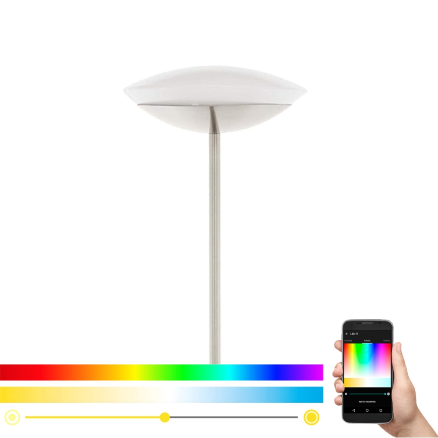 Eglo 97814 - Світлодіодна RGB регульована торшерна лампа FRATTINA-C 1xLED/18W/230V