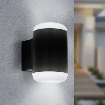 Eglo 97844 - Уличный настенный светильник MERLITO 1xE27/10W/230V IP44 черный
