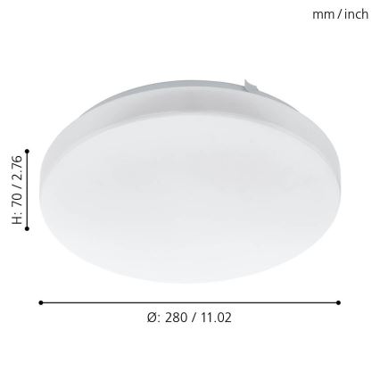 Eglo - Світлодіодний стельовий світильник LED/11,5W/230V