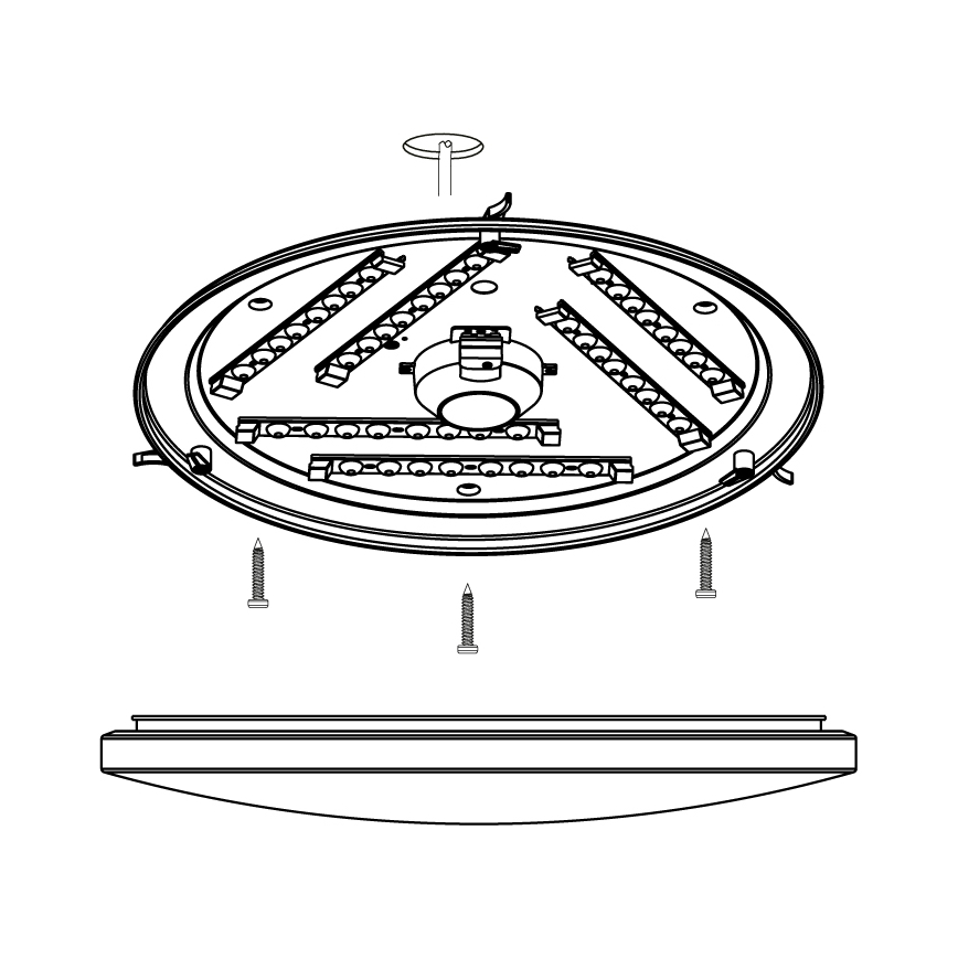 Eglo - Светодиодный потолочный светильник LED/33,5W/230V