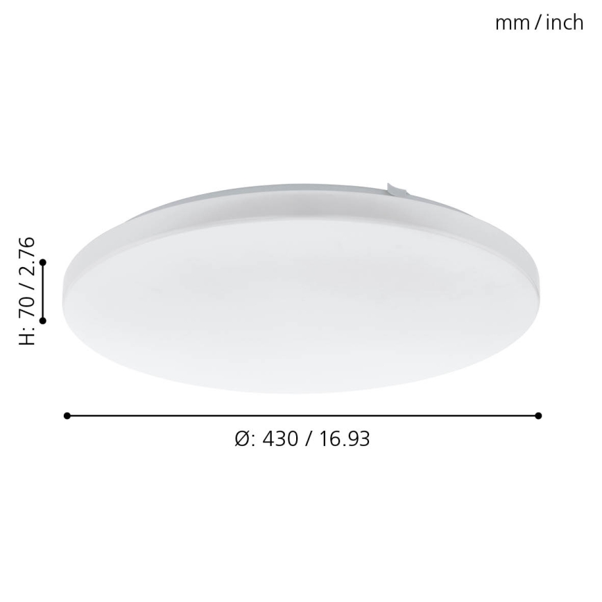 Eglo - Світлодіодний стельовий світильник LED/33,5W/230V