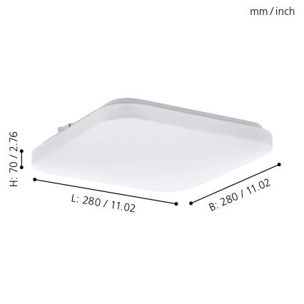 Eglo - Светодиодный потолочный светильник LED/11,5W/230V