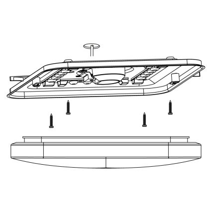 Eglo - Светодиодный потолочный светильник LED/11,5W/230V