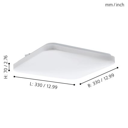 Eglo - Світлодіодний стельовий світильник LED/14,6W/230V
