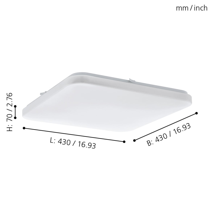 Eglo - Светодиодный потолочный светильник LED/33,5W/230V