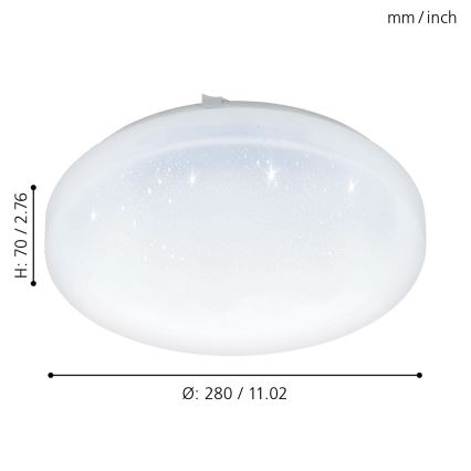 Eglo - Світлодіодний стельовий світильник LED/11,5W/230V