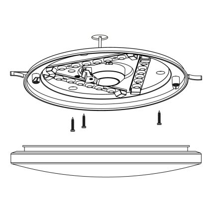 Eglo - Світлодіодний стельовий світильник LED/11,5W/230V