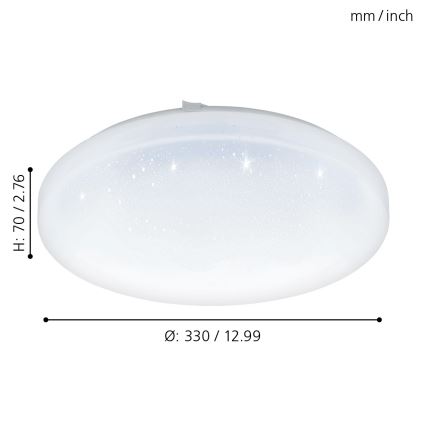 Eglo - Светодиодный потолочный светильник LED/17,3W/230V