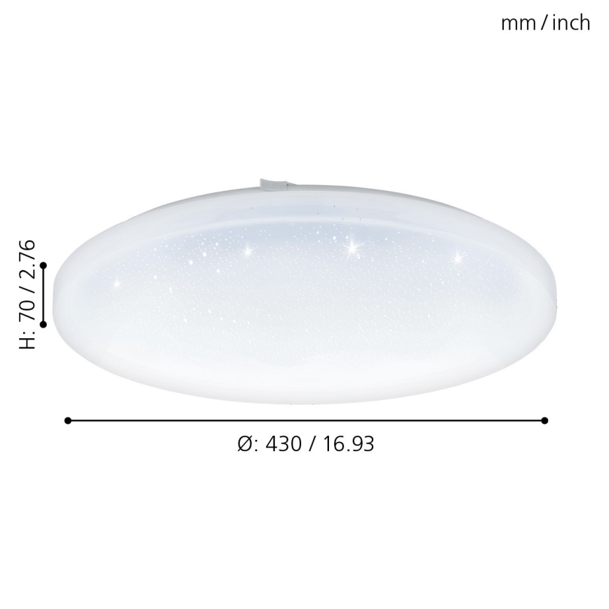 Eglo - Світлодіодний стельовий світильник LED/33,5W/230V