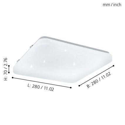 Eglo - Светодиодный потолочный светильник LED/11,5W/230V