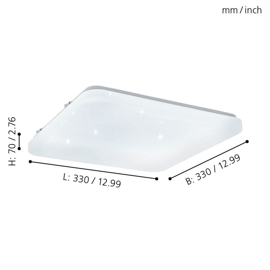 Eglo - Светодиодный потолочный светильник LED/17,3W/230V