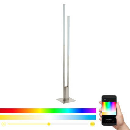 Eglo - Светодиодный RGB-торшер с регулированием яркости FRAIOLI-C 2xLED/17W/230V