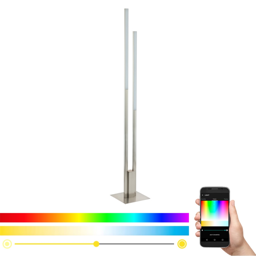 Eglo - Светодиодный RGB-торшер с регулированием яркости FRAIOLI-C 2xLED/17W/230V