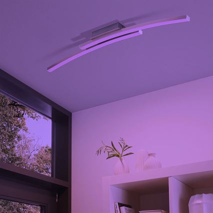 Eglo 97909 - LED RGB диммируемая накладная люстра FRAIOLI-C LED/34W/230V
