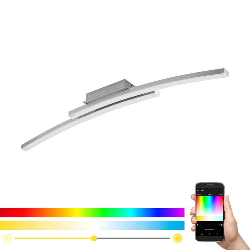 Eglo - Пристельова LED RGB люстра з регулюванням яскравості FRAIOLI-C 2xLED/17W/230V