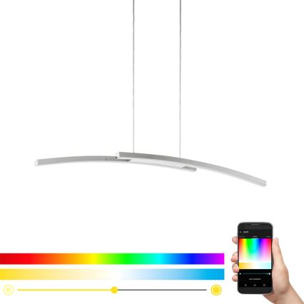 Eglo 97911 - RGB LED регульована люстра на тросі FRAIOLI-C LED/34W/230V