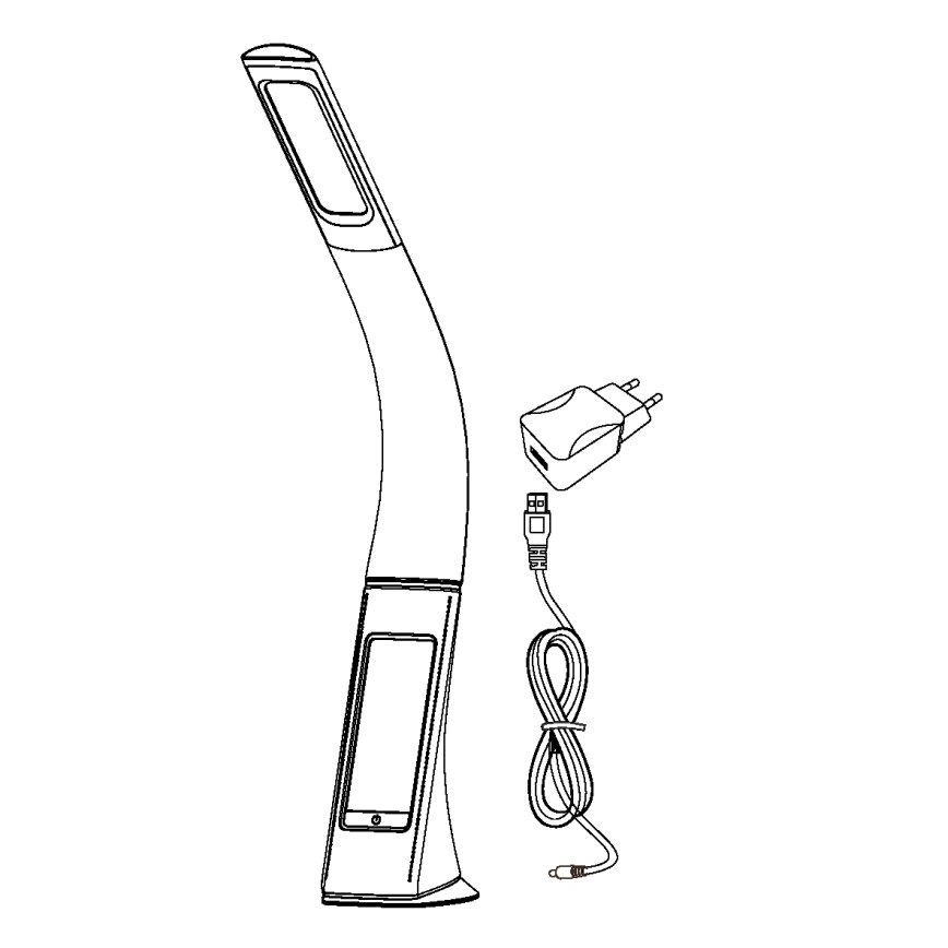 Eglo - Светодиодная настольная диммируемая лампа LED/3,2W/230V черная