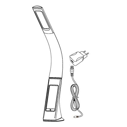 Eglo - з регульованою яскравістю Світлодіодна настільна лампа LED/3,2W/230V чорний