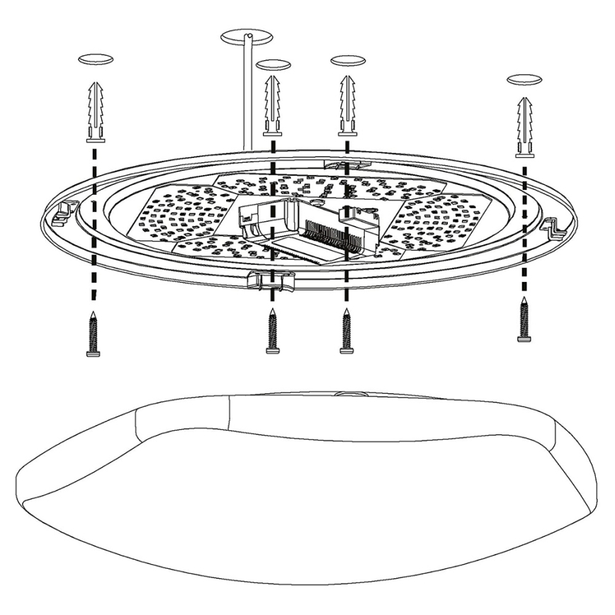 Eglo 97921 - LED RGB диммируемый потолочный светильник TOTARI-C LED/34W/230V с пультом дистанционного управления