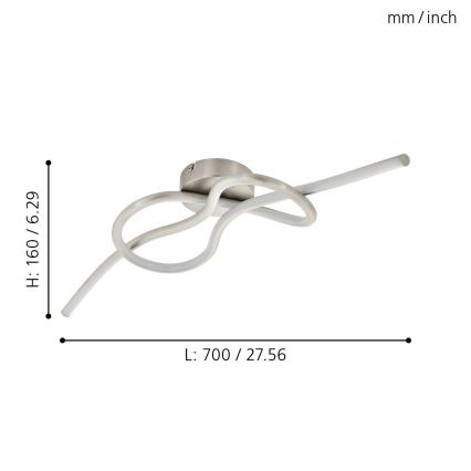 Eglo - Світлодіодна пристельова люстра LED/13W/230V